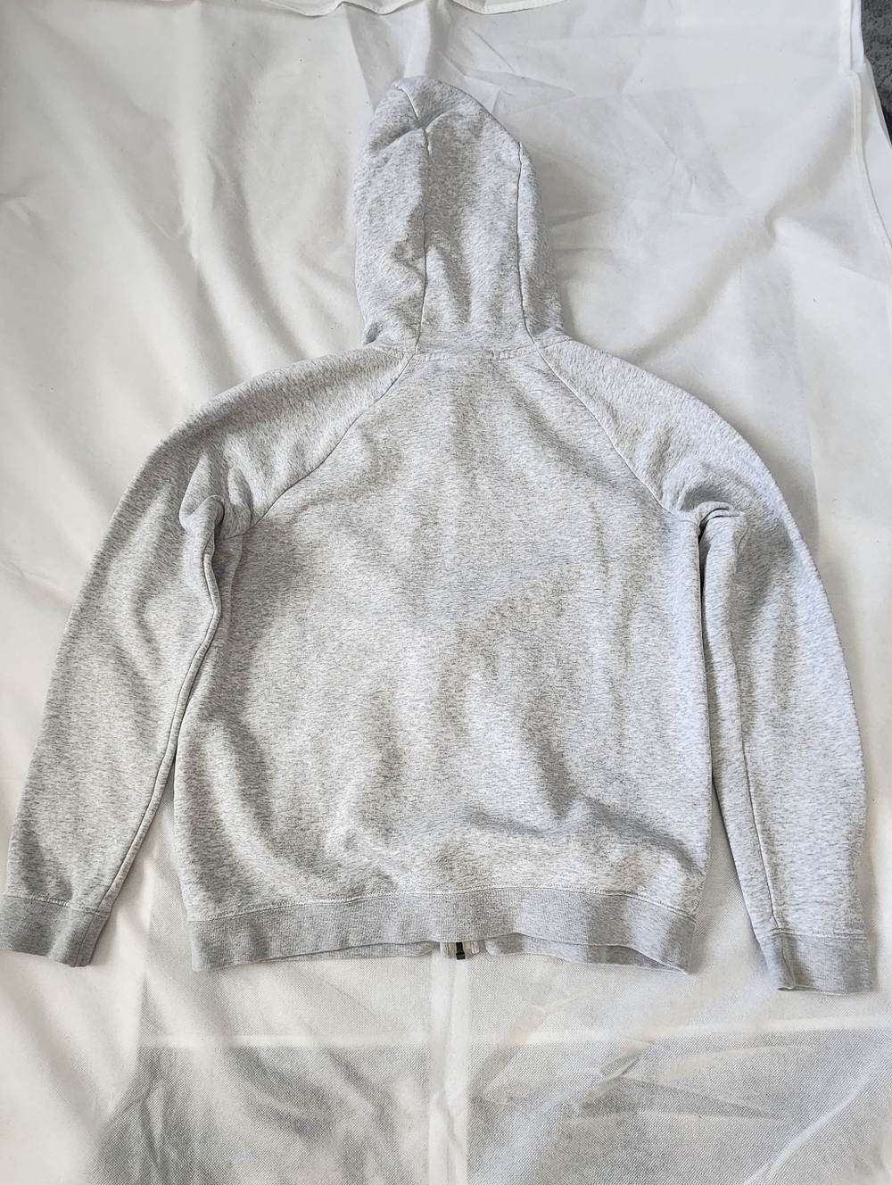 Nike Women Heather Gray Full-Zip Hoodie Size Medium - Picture 2 of 7